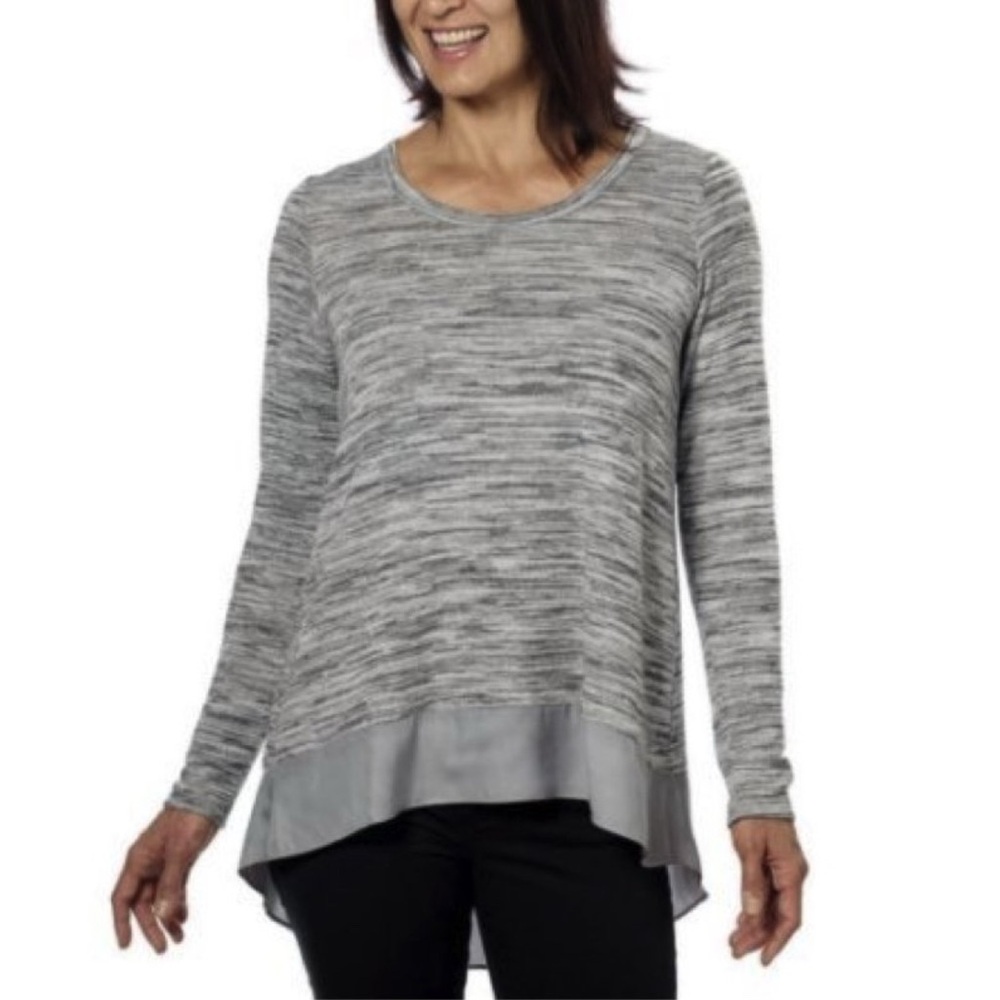 Simply Vera Vera Wang‎ Gray Tunic Top